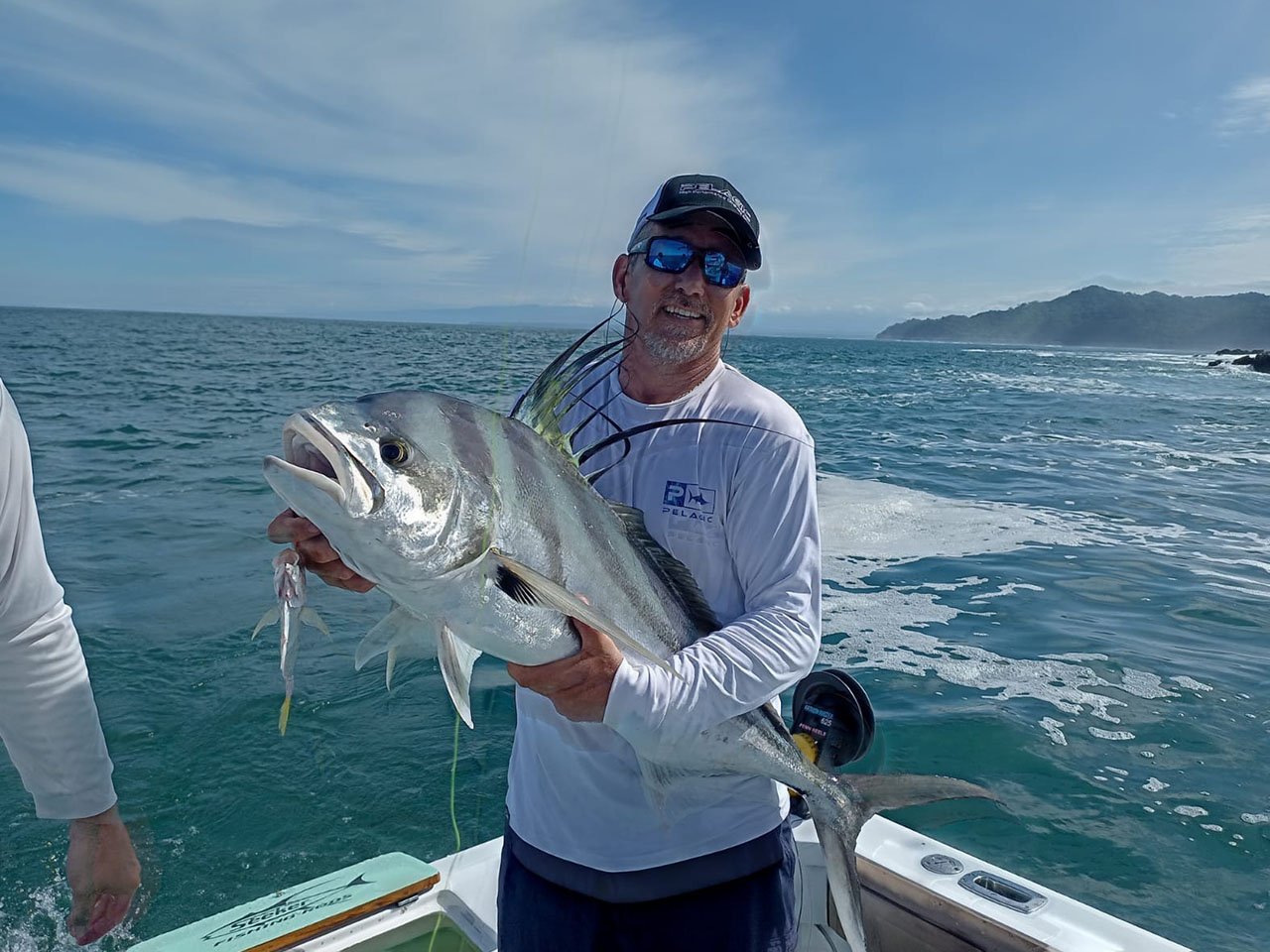 Roosterfish caught on a charter near Jacó beach