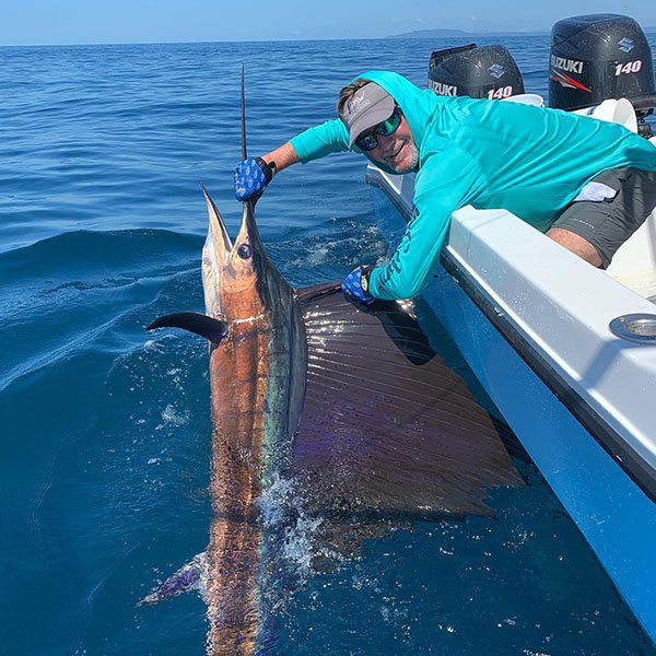Sailfish jumping off the Pacific coast of Costa Rica
